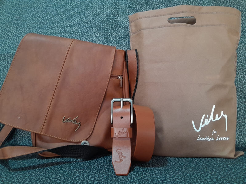 Dúo Vélez Bolso Carriel 27 cm + Correa